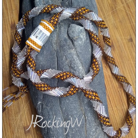 JRW Hand Made Cowboy  Brown White Hat Band main image 8